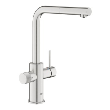 GROHE 30601DC0 - BLUE PURE køkkenarmatur med udtrækbar tud, rustfrit stål