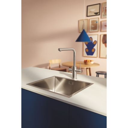 GROHE 30601DC0 - BLUE PURE køkkenarmatur med udtrækbar tud, rustfrit stål
