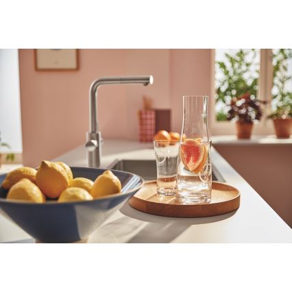 GROHE 30601DC0 - Køkkenarmatur BLUE PURE med udtrækkeligt mundstykke i rustfrit stål