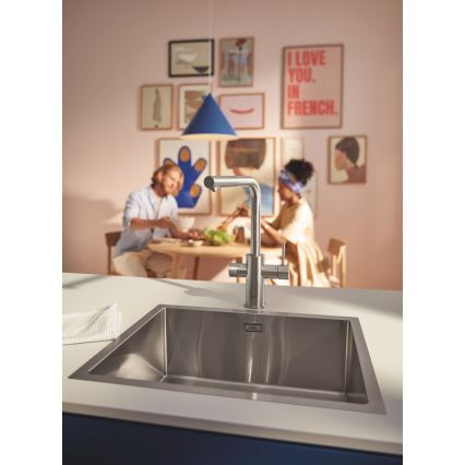 GROHE 30601DC0 - Køkkenarmatur BLUE PURE med udtrækkeligt mundstykke i rustfrit stål