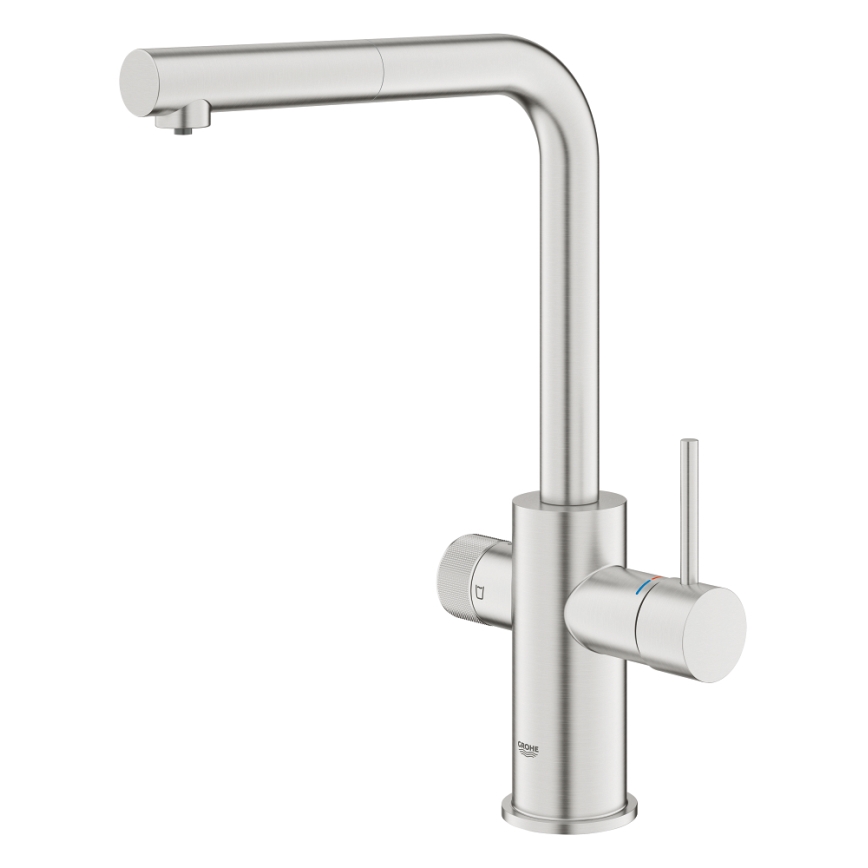 GROHE 30601DC0 - Køkkenarmatur BLUE PURE med udtrækkeligt mundstykke i rustfrit stål