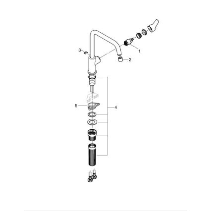 GROHE 30630000 - Køkkenarmatur START 311 mm poleret krom