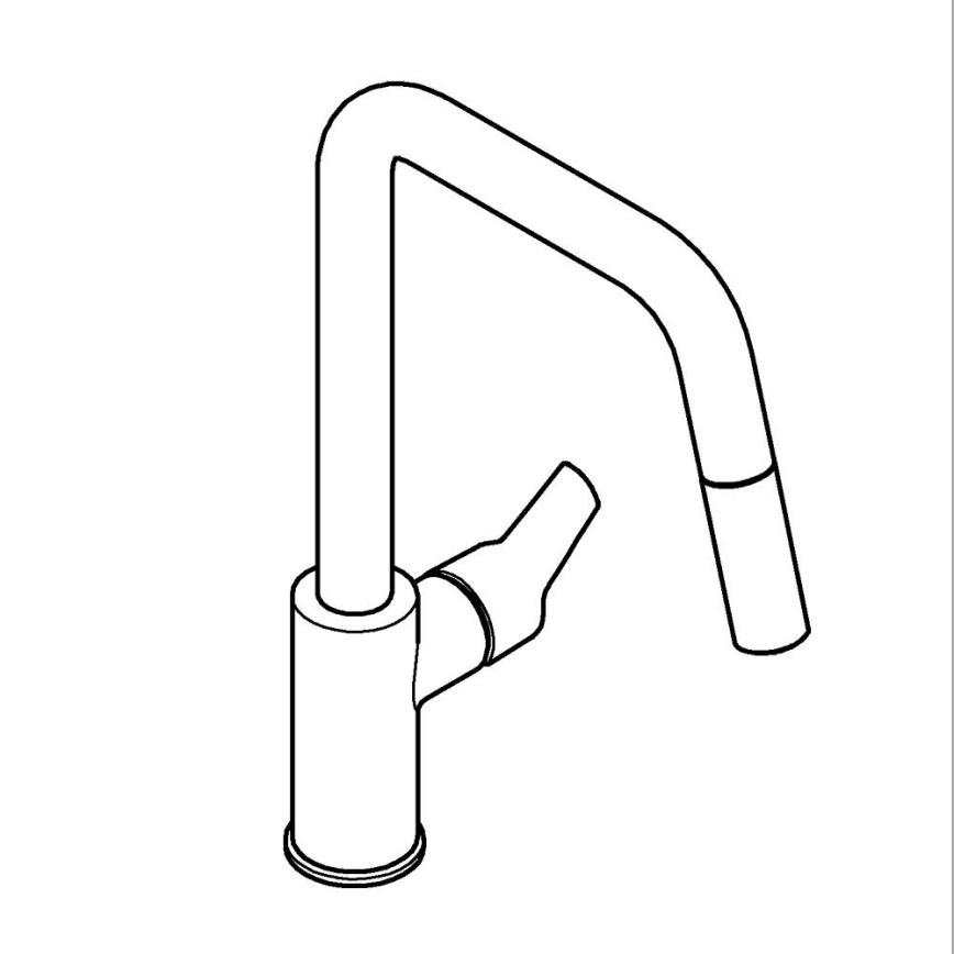 GROHE 306312430 - Køkkenarmatur QUICKFIX START 362 mm sort