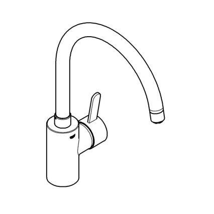 GROHE 31180000 - EUROSMART COSMOPOLITAN køkkenarmatur, blank krom