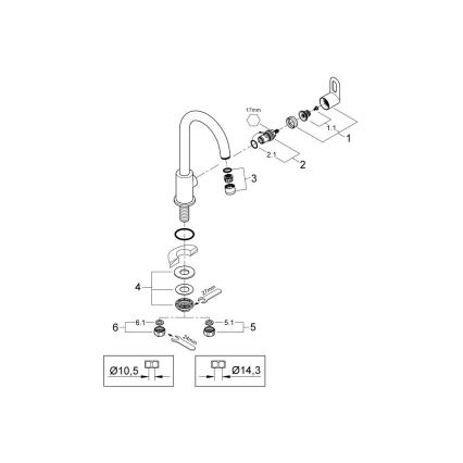 GROHE 31222000 - Køkkenarmatur BAULOOP poleret krom