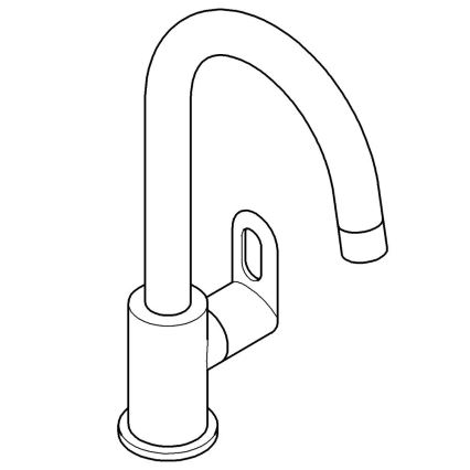 GROHE 31222000 - Køkkenarmatur BAULOOP poleret krom
