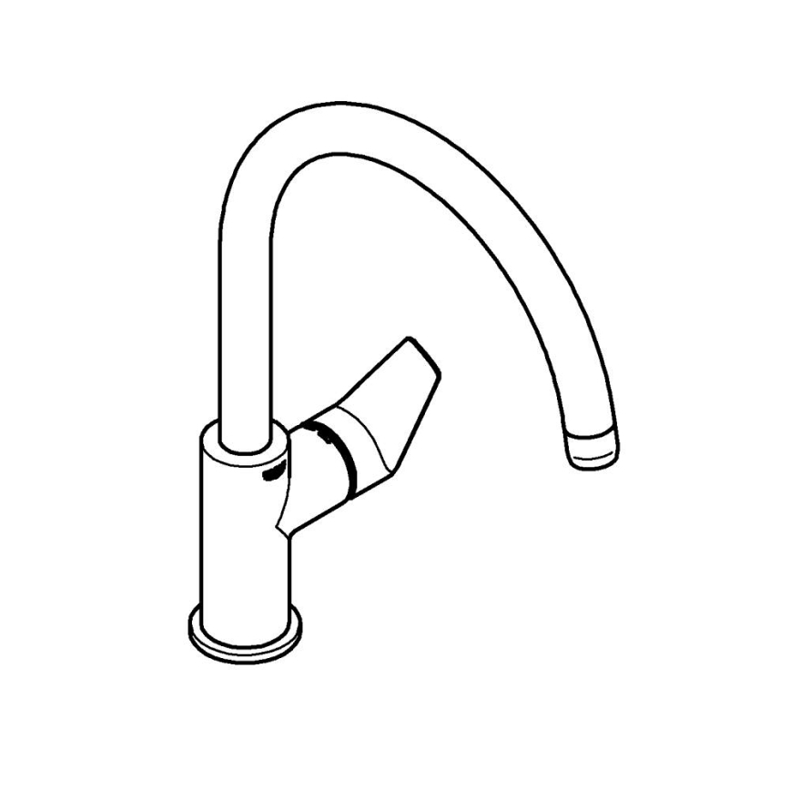 GROHE 31233001 - Køkkenarmatur START poleret krom