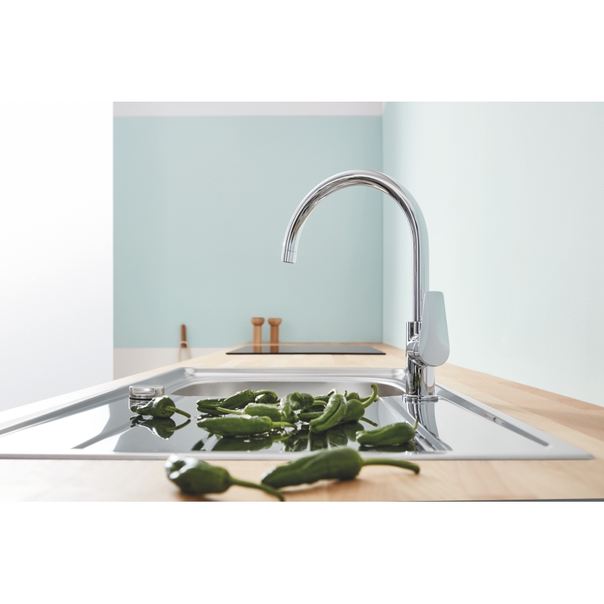 GROHE 31367001 - Køkkenarmatur BAUEDGE 332 mm, poleret krom