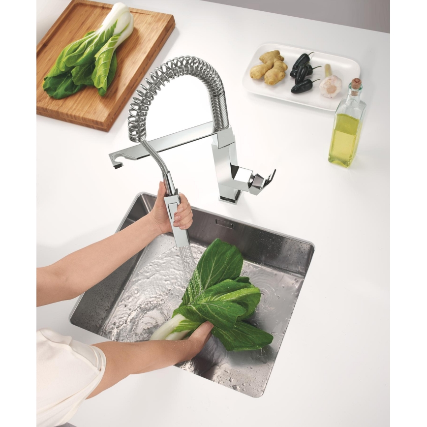 GROHE 31395000 - Køkkenarmatur EUROCUBE 547 mm poleret krom