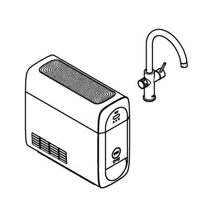 GROHE 31455001 - BLUE HOME køkkenarmatur, poleret krom