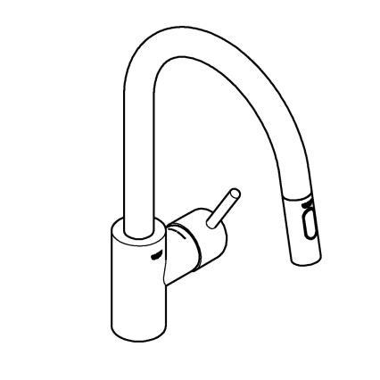 GROHE 31483DC2 - CONCETTO køkkenarmatur i rustfrit stål