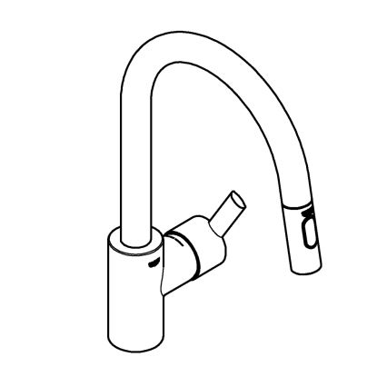 GROHE 31486001 - Køkkenarmatur FEEL poleret krom