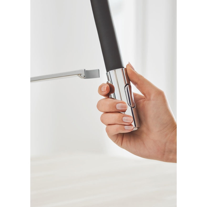 GROHE 31491000 - CONCETTO køkkenarmatur med professionel udtrækbar bruser, blank krom