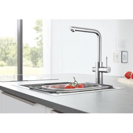 GROHE 31539000 - BLUE HOME køkkenarmatur med L-tud, blank krom