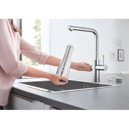 GROHE 31539000 - BLUE HOME køkkenarmatur med L-tud, blank krom