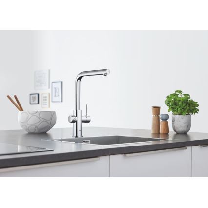 GROHE 31539000 - BLUE HOME køkkenarmatur med L-tud, blank krom