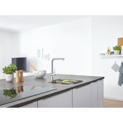 GROHE 31539000 - BLUE HOME køkkenarmatur med L-tud, blank krom
