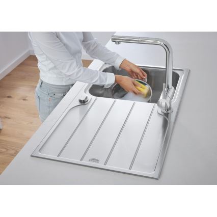 GROHE 31571SD1 - K500 køkkenvask 860 × 500 mm i rustfrit stål
