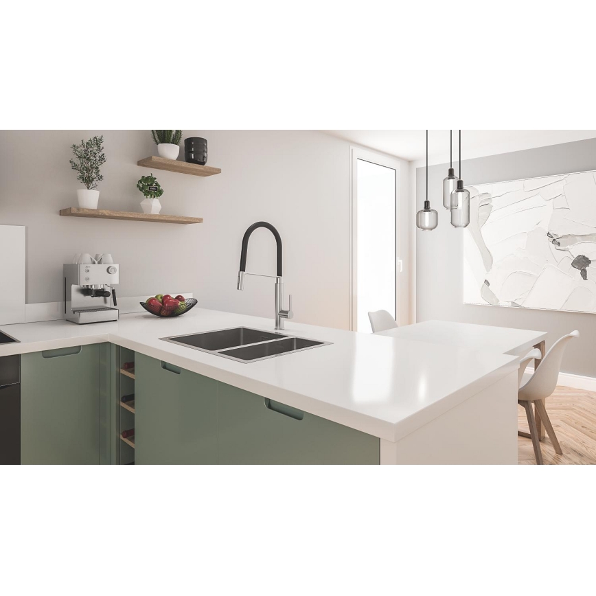 GROHE 31577SD1 - Køkkenvask K700U 595 × 450 mm i rustfrit stål