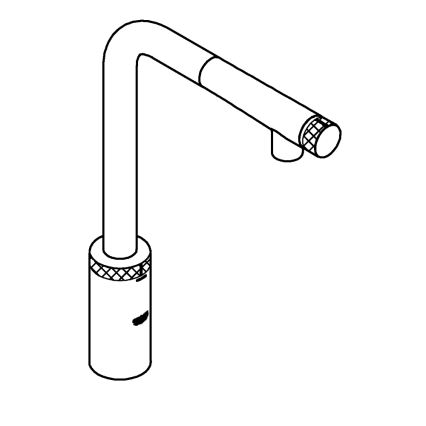 GROHE 31613000 - Køkkenarmatur A SmartControl 314 mm blank krom