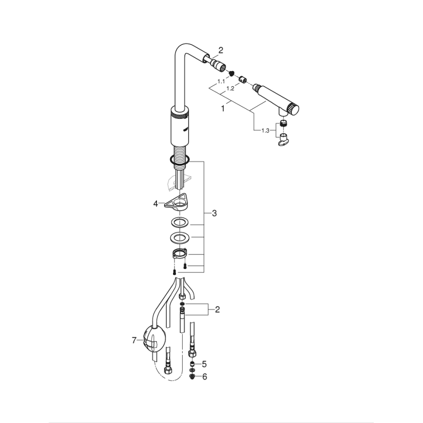 GROHE 31613DC0 - Køkkenarmatur A SmartControl i rustfrit stål
