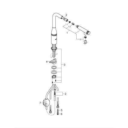 GROHE 31615000 - Køkkenarmatur ESSENCE SMARTCONTROL 366 mm poleret krom