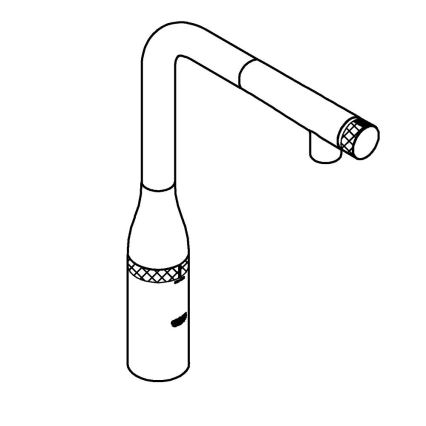 GROHE 31615000 - Køkkenarmatur ESSENCE SMARTCONTROL 366 mm poleret krom