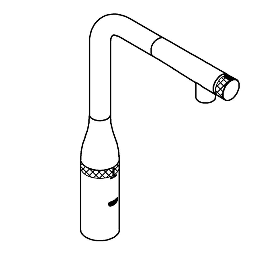 GROHE 31615000 - Køkkenarmatur ESSENCE SMARTCONTROL 366 mm poleret krom