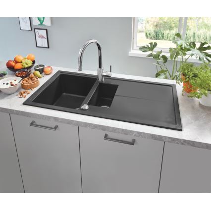 GROHE 31642AP0 - Vask K400 1000 × 500 mm granit/sort