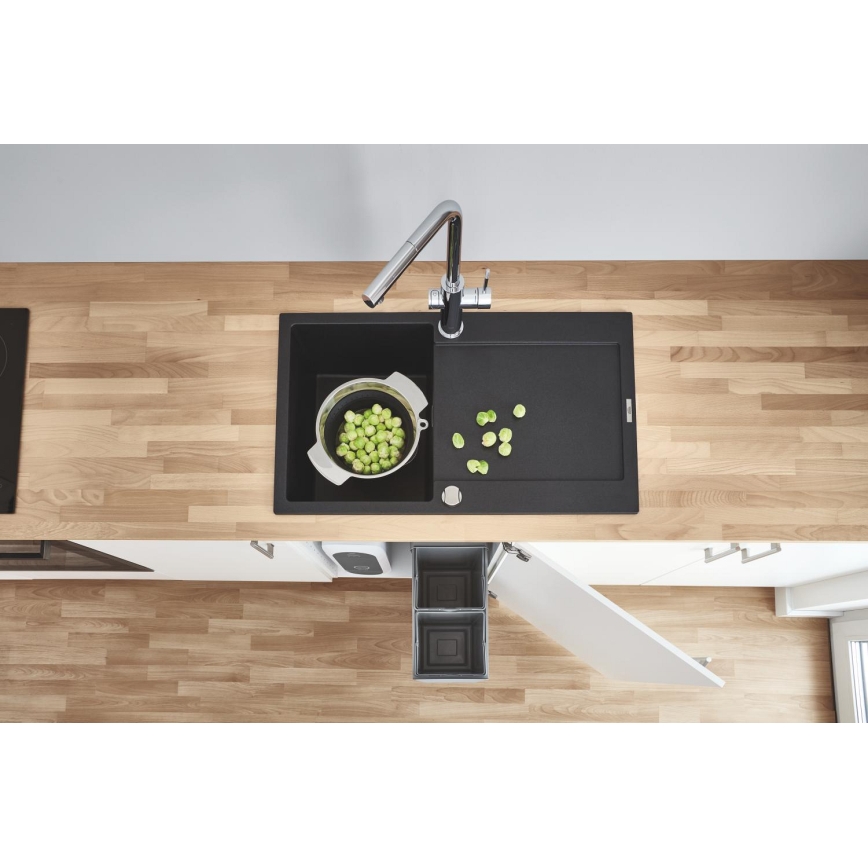 GROHE 31644AP0 - Kompositkøkkenvask K500 860 × 500 mm sort