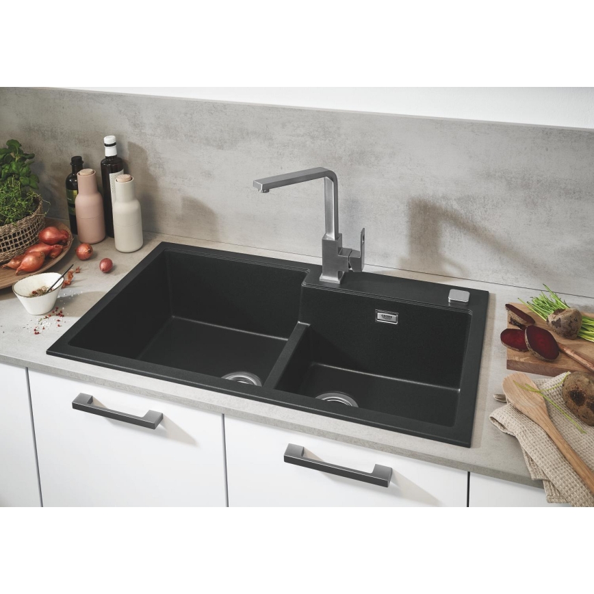 GROHE 31649AP0 - K500 køkkenvask 860 × 500 mm granit/sort