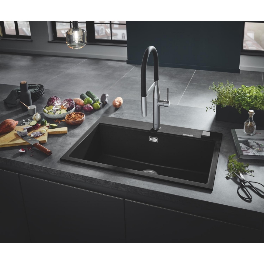 GROHE 31652AP0 - Kompositvask K700 780 × 510 mm granit/sort