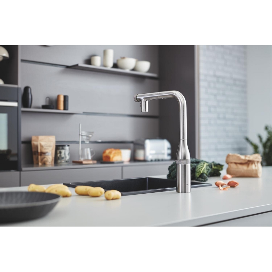 GROHE 31653AP0 - Køkkenvask K700U 457 × 406 mm sten/sort