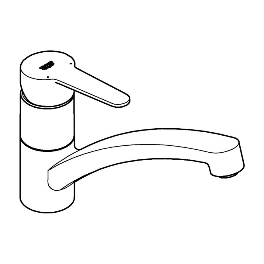 GROHE 31685000 - Køkkenarmatur STARTECO i poleret krom