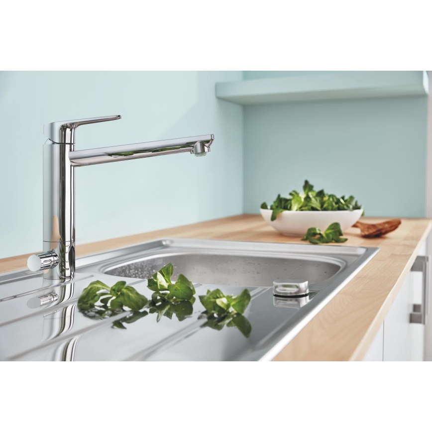 GROHE 31696000 - Køkkenarmatur BAUEDGE i blank krom