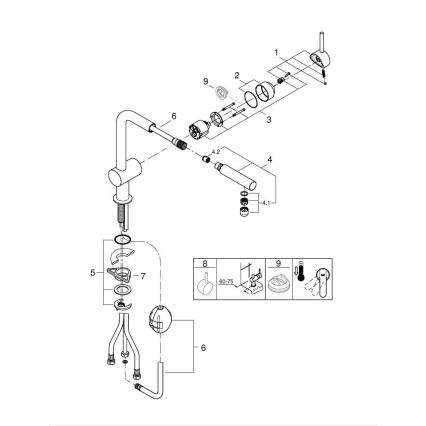 GROHE 32168DC0 - Køkkenarmatur A i rustfrit stål