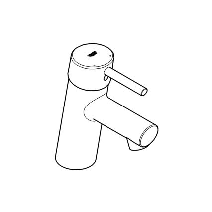 GROHE 3224010E - Håndvaskarmatur CONCETTO DN 15 poleret krom