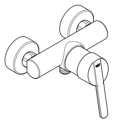 GROHE 32270000 - Brusebatteri FEEL DN 15 poleret krom