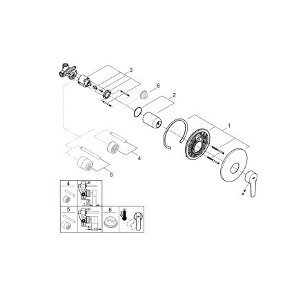 GROHE 32590002 - START brusebatteri i blank krom