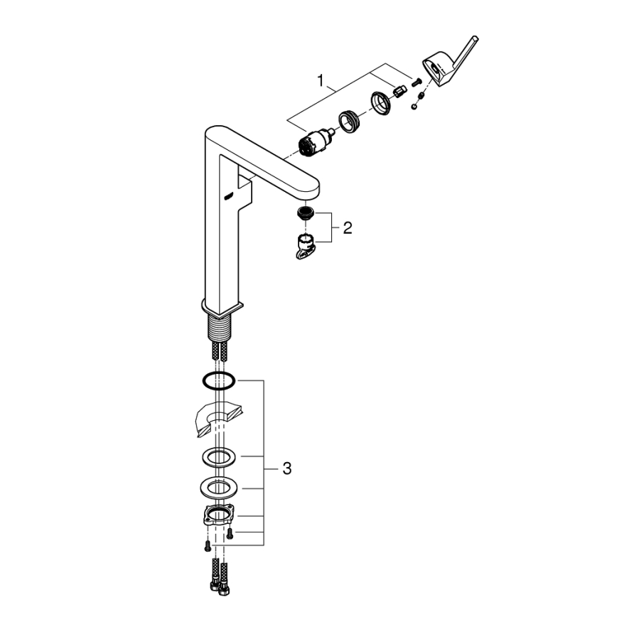 GROHE 32618003 - Håndvaskarmatur PLUS XL i blank krom