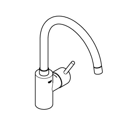 GROHE 32661003 - Køkkenarmatur CONCETTO, poleret krom