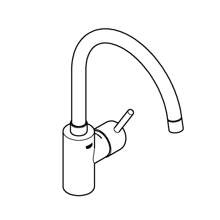 GROHE 32661003 - Køkkenarmatur CONCETTO, poleret krom