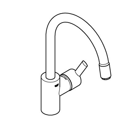 GROHE 32671002 - Køkkenarmatur FEEL i blank krom