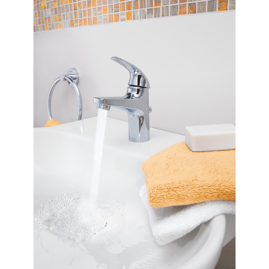 GROHE 32805000 - BAUCURVE håndvaskarmatur DN 15 i poleret krom