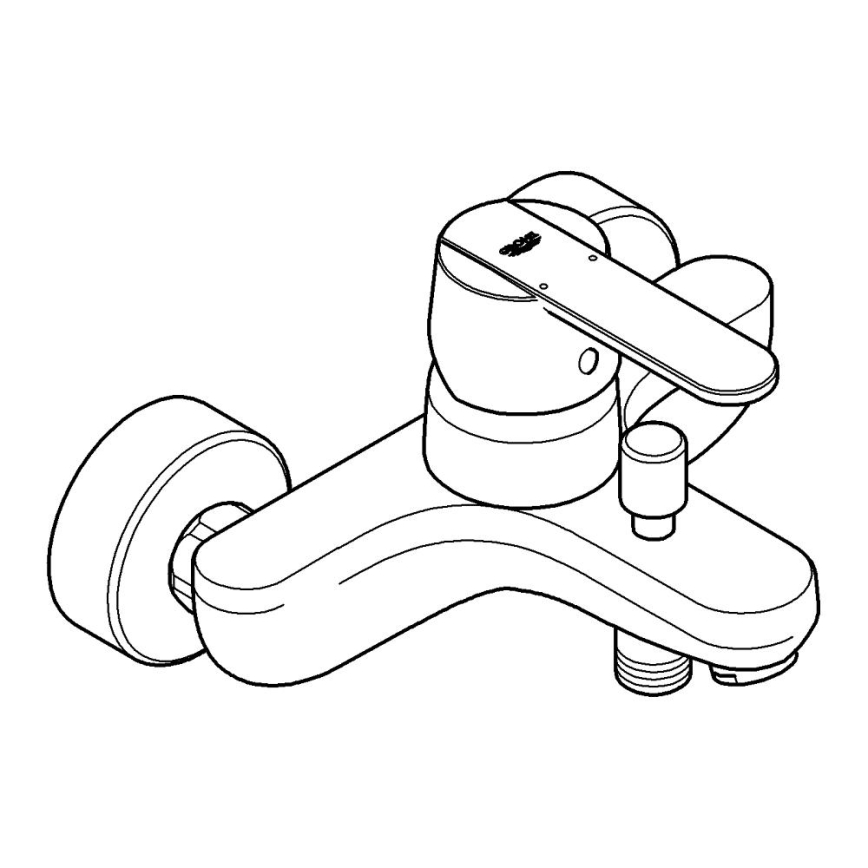 GROHE 32887000 - Badekararmatur GET DN 15, poleret krom