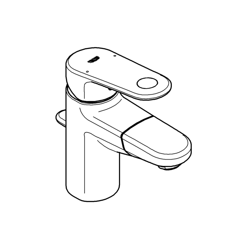 GROHE 33155002 - Håndvaskarmatur EUROPLUS DN 15 blank krom