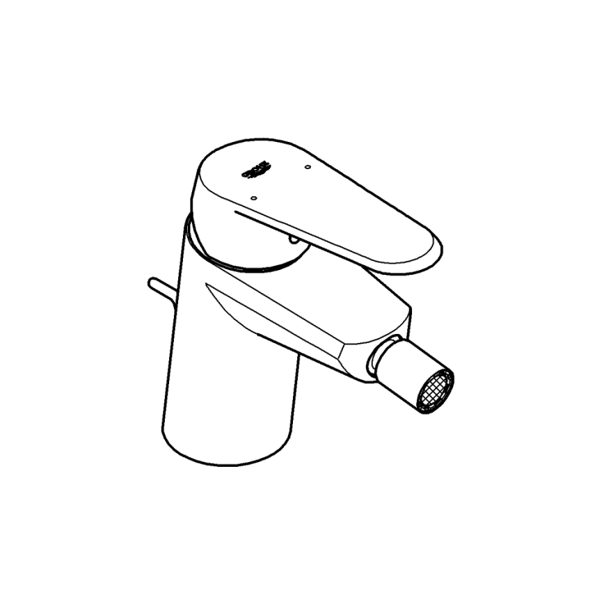 GROHE 33244002 - Bidetbatteri EURODISC COSMOPOLITAN DN 15 poleret krom