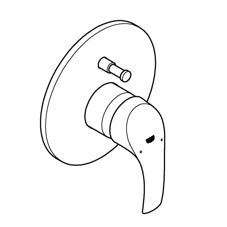 GROHE 33305002 - Badekarbatteri DN 15, poleret krom