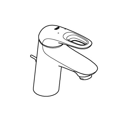 GROHE 33558LS3 - Håndvaskarmatur EUROSTYLE, størrelse S, hvid