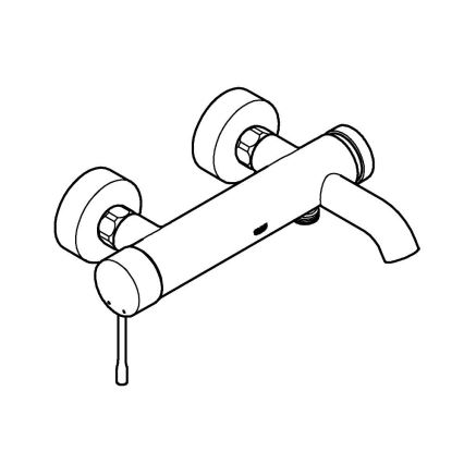 GROHE 33624GN1 - ESSENCE badebatteri til kar, 193 mm, børstet guld